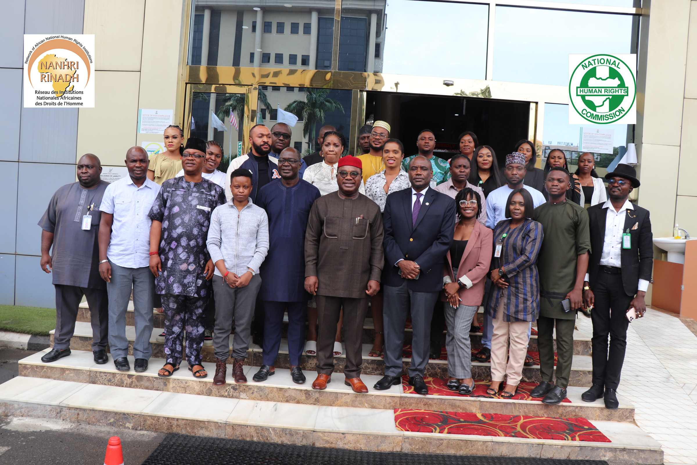 NANHRI and the NHRC Nigeria jointly host an incountry workshop on SOGIESC in Abuja, Nigeria. The workshop seeks to increase capacity of staff of the NHRC-Nigeria and enhance collaboration with LBTIQ+ CSOs. Photo: Secretariat.